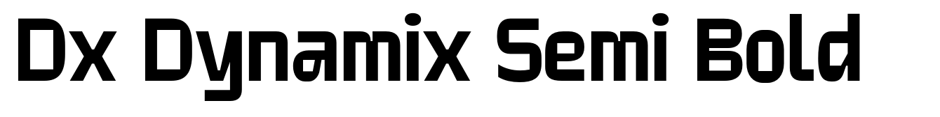 Dx Dynamix Semi Bold